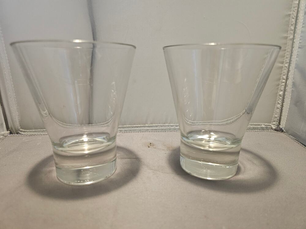 Vintage Set of 2 Libbey 11106520 - 11.8 oz Double Old Fashioned Clear Glasses